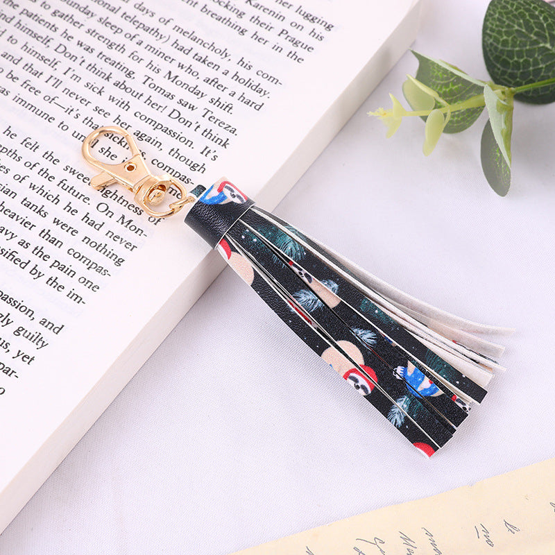 Wholesale Tassel pendant leopard print snake print fashion trend key accessories